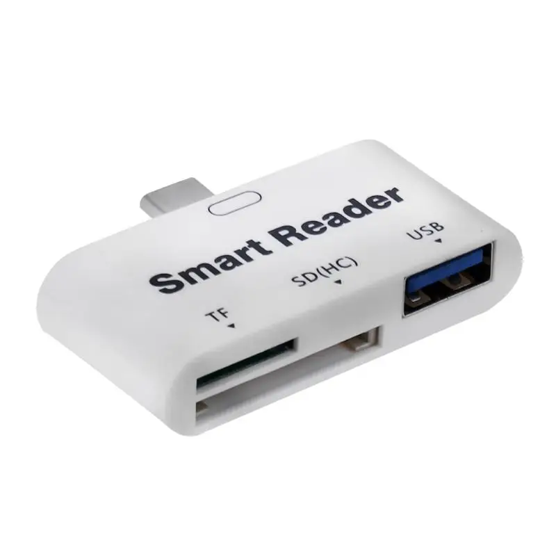 Mini 3 в 1 Тип-C USB 3.0 OTG SD/TF Extender карт смарт-кардридер адаптер высокое Скорость тип c устройство чтения карт памяти