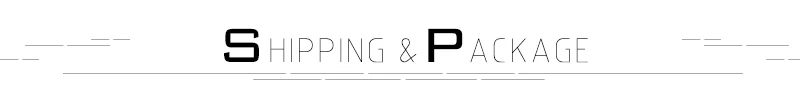 SHIPPING&PACKAGE