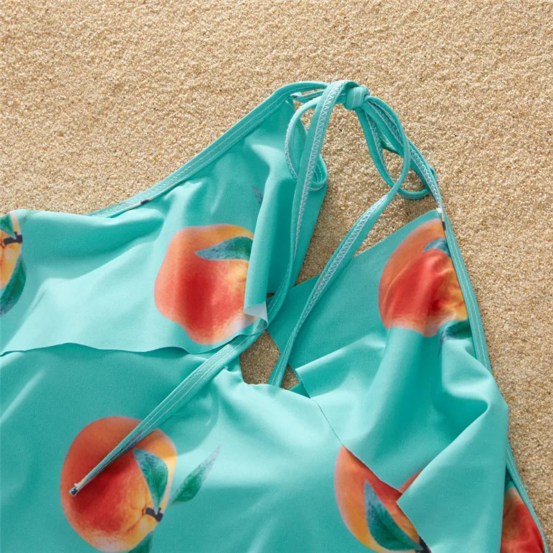 NASHAKAITE-Family-Swimwear-Summer-Peach-Print-Beachwear-Mom-and-Daughter-Swimwear-Men-boys-Beach-Shorts-Mommy (2)