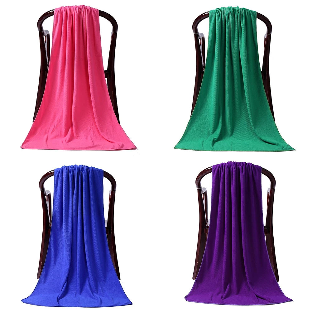 80 x 180cm Large Absorbent Microfiber Drying Beach Swim Sport Bath Towel Sheet Home Textile Large Towel Sports Accessories