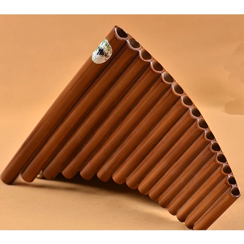 MoonEmbassy 15 Pipes Bamboo Pan Flute Easy Learning Panflute Panpipe Music Instruments Gift Free Shipping |
