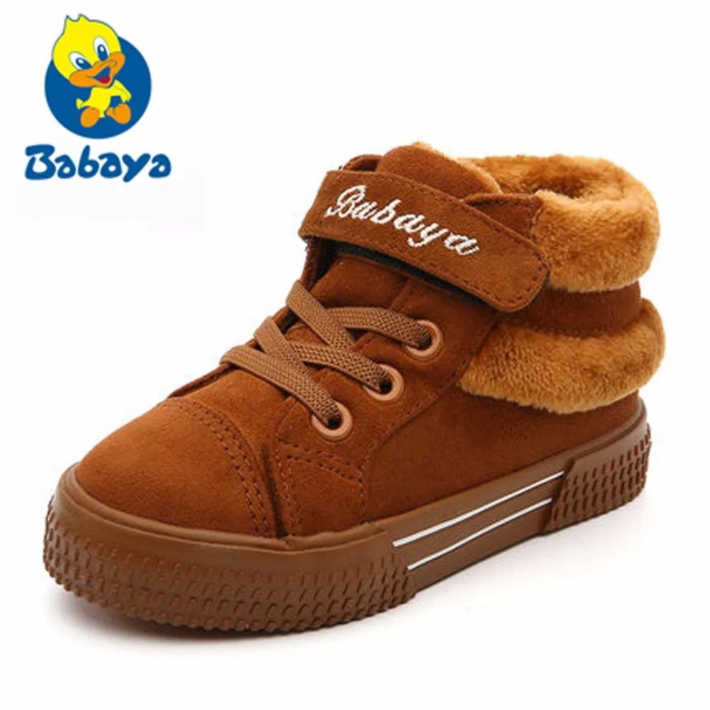Boys Shoes Kids Children Casual Shoes Brand Leather Snow Kids Sneakers