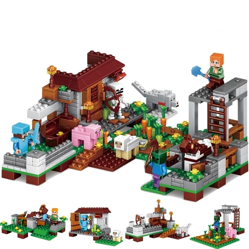 My World Building brick Educational Toys 4 in 1 City Forest model Legoings Children's Digital building blocks Minecraft Toys My World Building brick Educational Toys 4 in 1 City Forest model Legoings Children's Digital building blocks Minecraft Toys