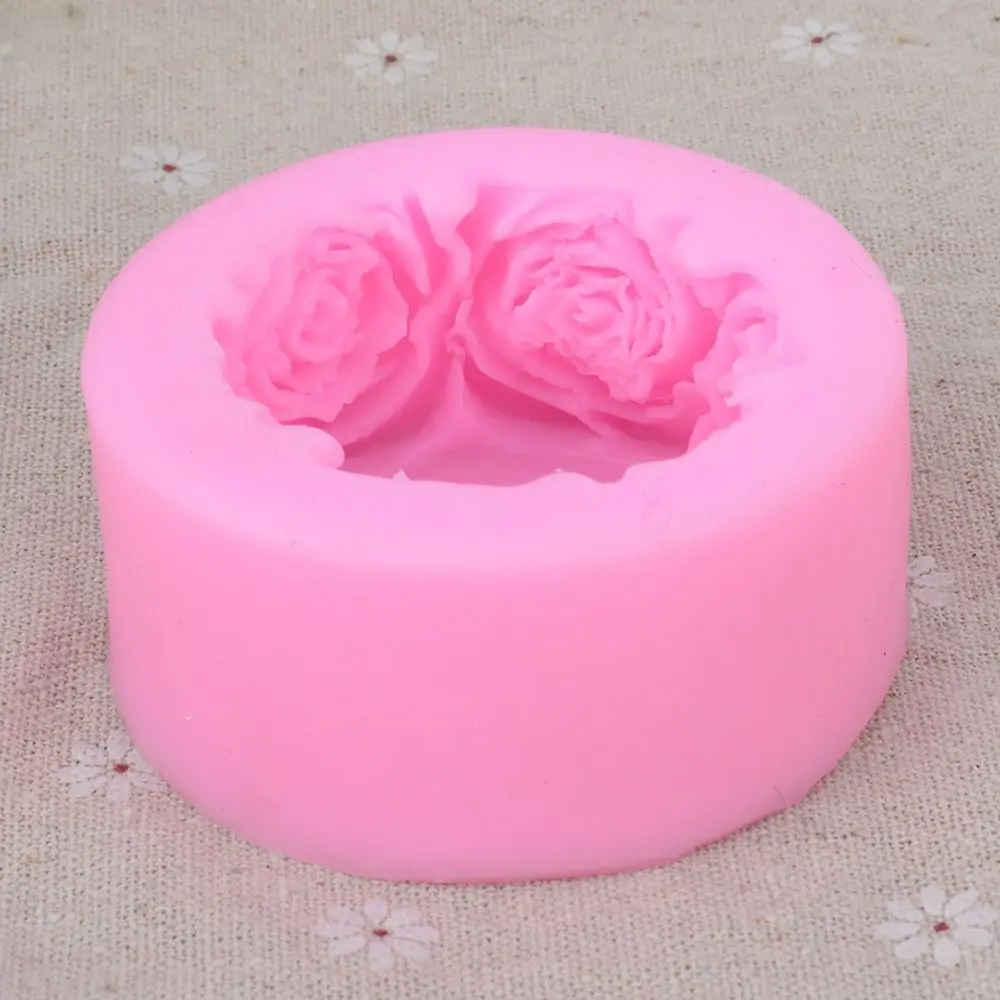 1 шт. круглые розы Силиконовые формы для мыла многофункциональные формы для свечей торт конфеты формы для выпечки DIY ручной работы