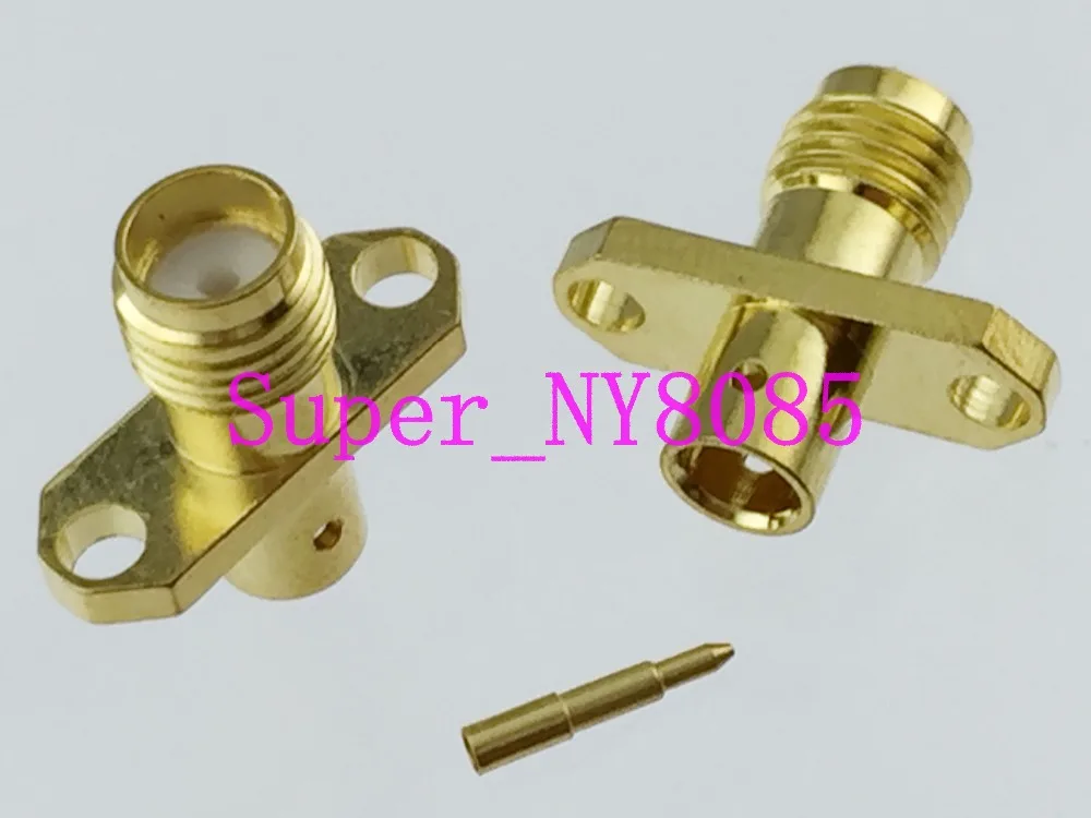 

Connector RP.SMA female plug 2-hole flange solder RG402 0.141" Semi-rigid