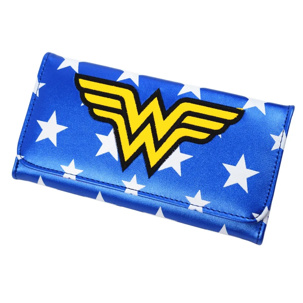 2018 DC Comics Wonder женский кошелек длинный Дамский с карманом для мобильного