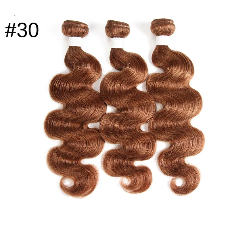 Али queen hair бразильский Волосы remy вплетаемые пряди#613/#4#/33/#30#/27/# 99J/# Бург объемная волна 1/3/4 шт, человеческие волосы для наращивания - Цвет: #30