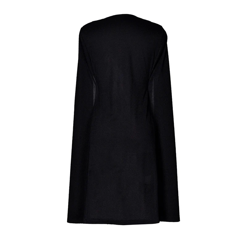Женская Формальная накидка Кардиган Блейзер костюм длинный плащ куртка Тренч Верхняя одежда