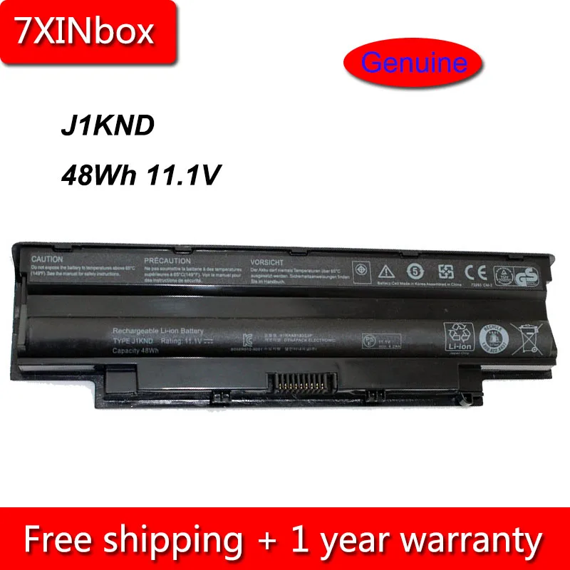 Аккумулятор для ноутбука 7XINbox 48 Вт · ч J1KND Dell Inspiron M501R M511R N4010 N3010 N3110 N4050 N4110 N5010 N5020 N5110