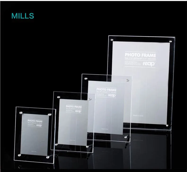 Reap Mills акриловая l-образная настольная вывеска держатель карты настольная подставка для демонстрации меню фоторамка для магазина дома