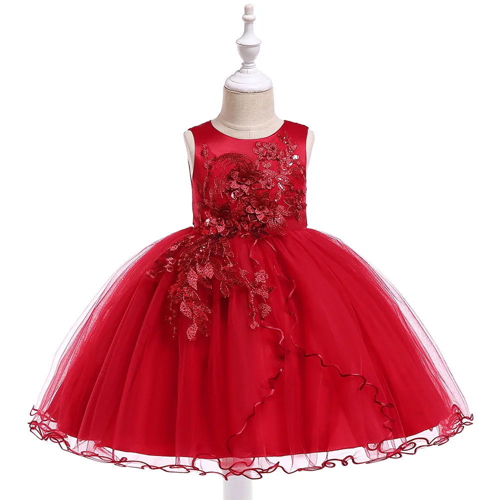 Элегантное платье принцессы для маленьких девочек, детские Свадебные платья для девочек, праздничное платье, одежда для детей 3, 4, 5, 6, 7, 8, 9, 10, 12 лет