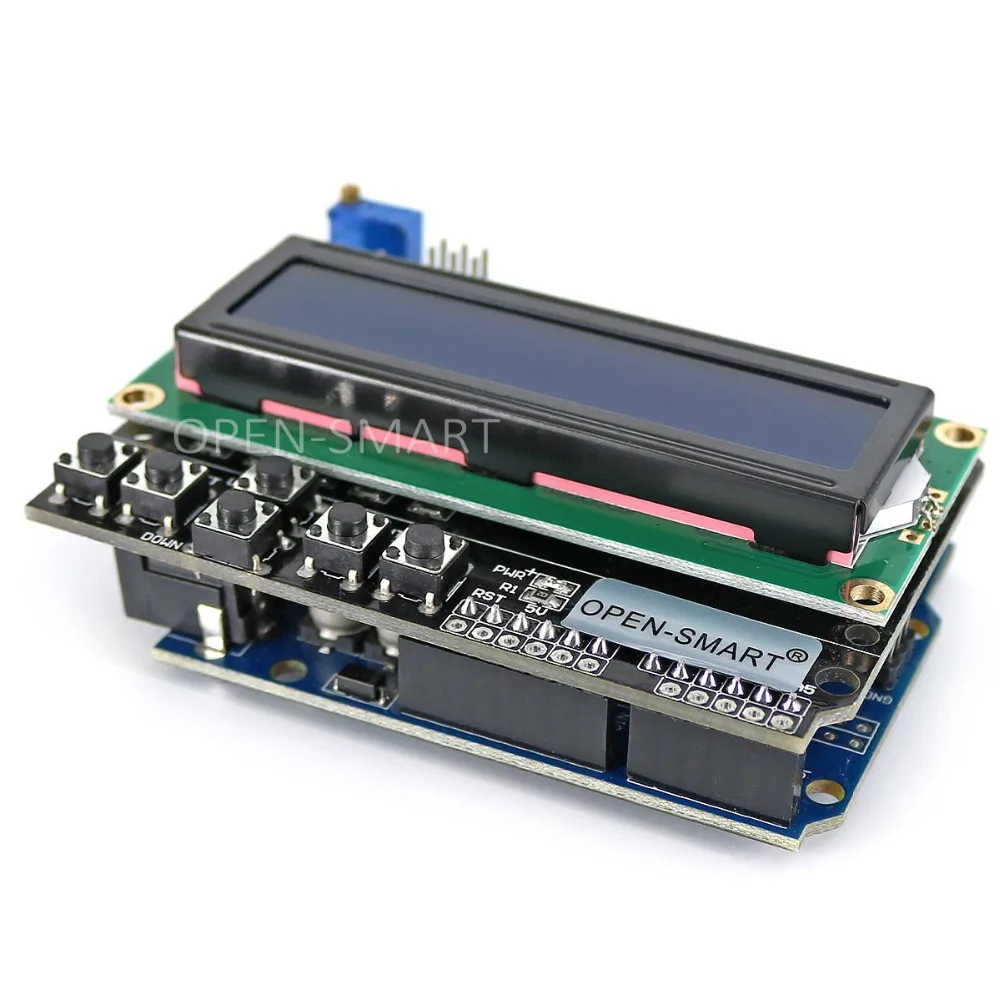 Микро USB UNO R3 ATmega328P макетная плата+ lcd 1602 клавиатура щит для Arduino