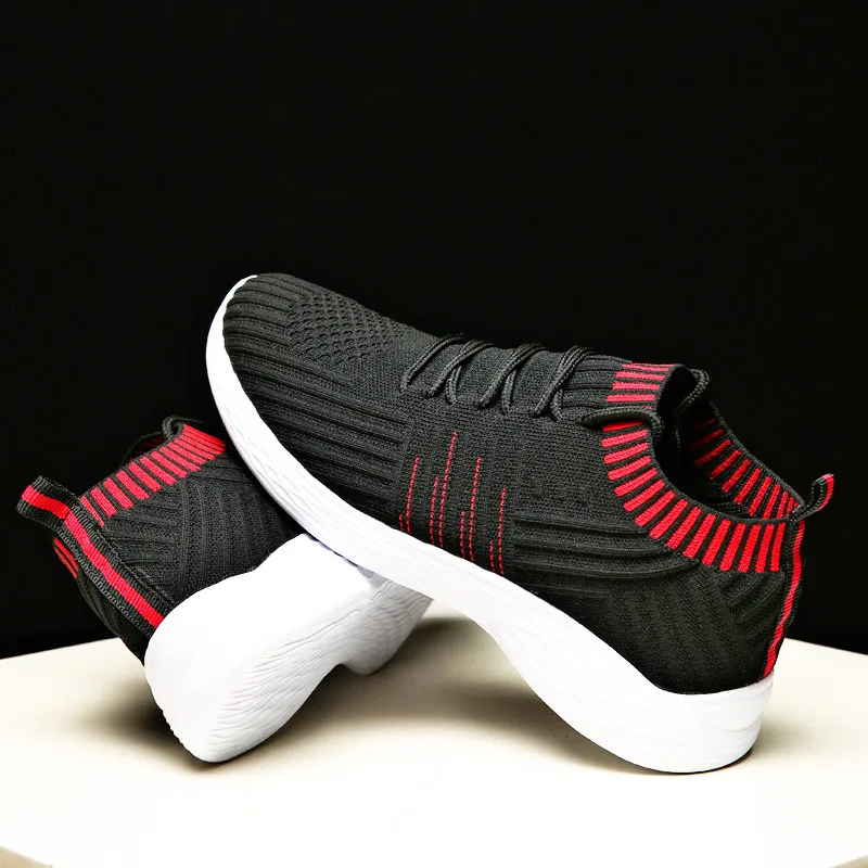 

New fashion sport shoes for women sock sneakers Breathable comfortable leisure Flywire walking shoes JINBEILE