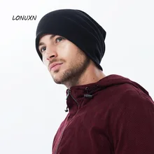 Повседневная Уличная Шея шарф теплая шапка осень и зима хлопковая Шапка-бини Мужская зимняя для женщин и мужчин шапки унисекс Gorros