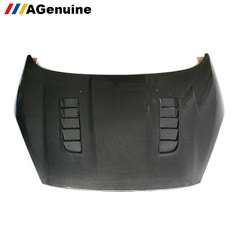 3K carbon fiber UV polished AG V type engine cover car front