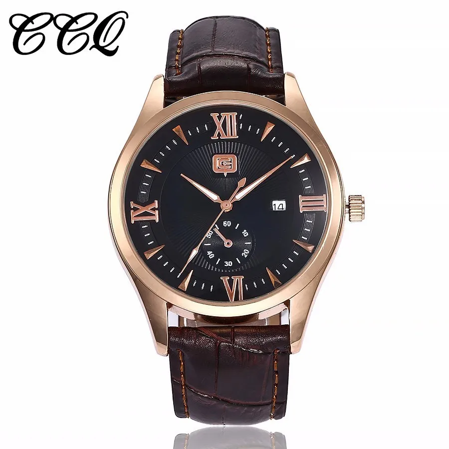

CCQ Men Popular Watch Top Brand Luxury High-Quality Waterproof Chronograph Quartz Man Simple Wrist Watch Male Clock Hot Selling