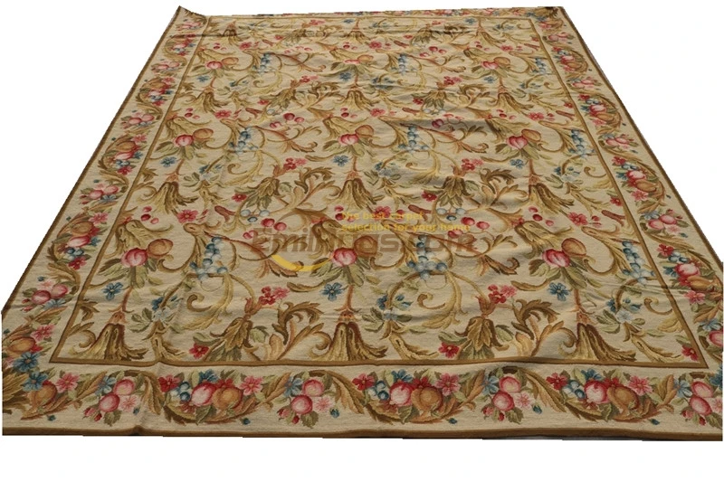 Завершенный ручной работы вышивка красочный цветочный большой ковер для гостиной ручной работы шерстяные ковры