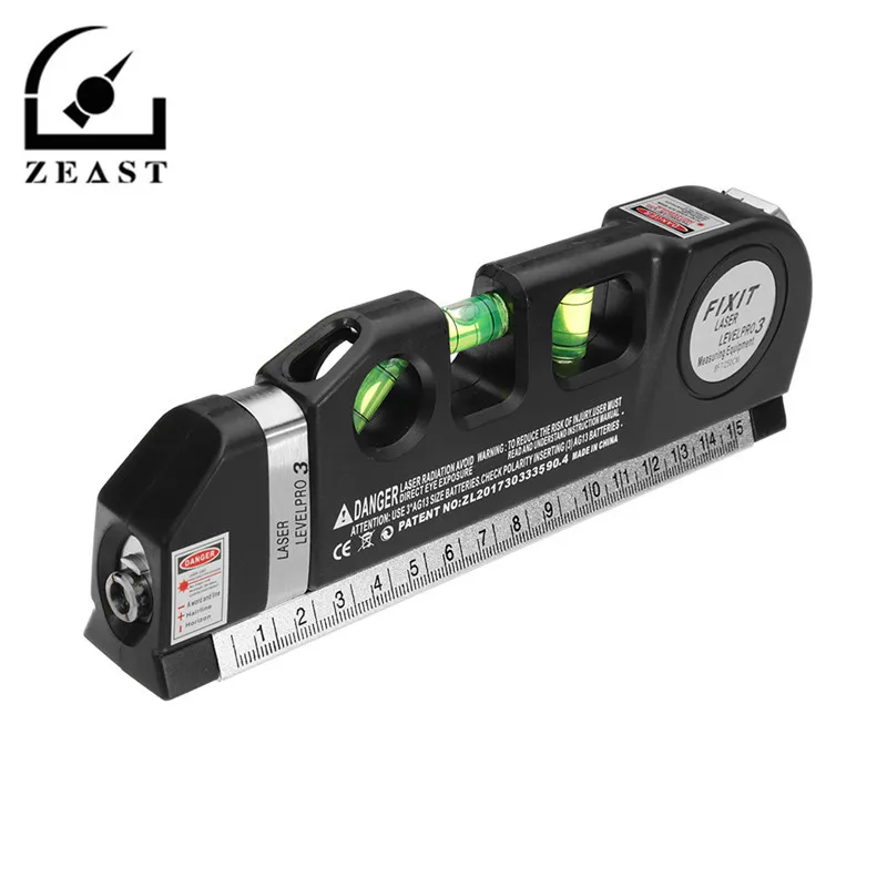 

Laser Level Horizon Vertical Measure 8FT Aligner Standard & Metric Rulers Multipurpose Measure Instrument Level Laser