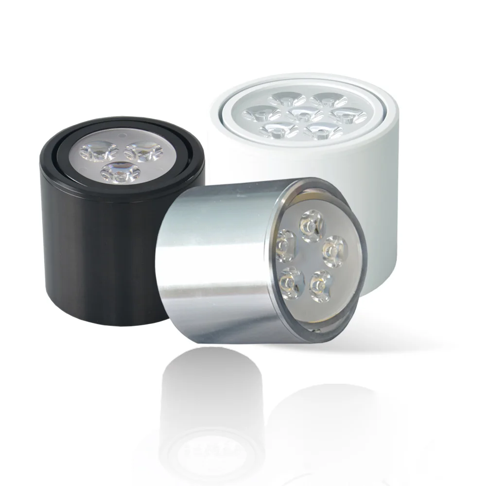

10pcs high power Surface mounted led downlight 3W 5W 7W 9W 12W Epistar chip ceiling led lamp AC85-265V spot light