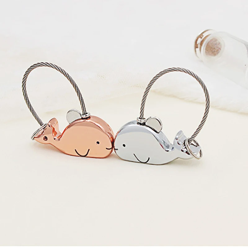 

VJ Sweet Kissing Couples Whales Keychain With Magnetic Key chain For Lover's Valentine Gifts