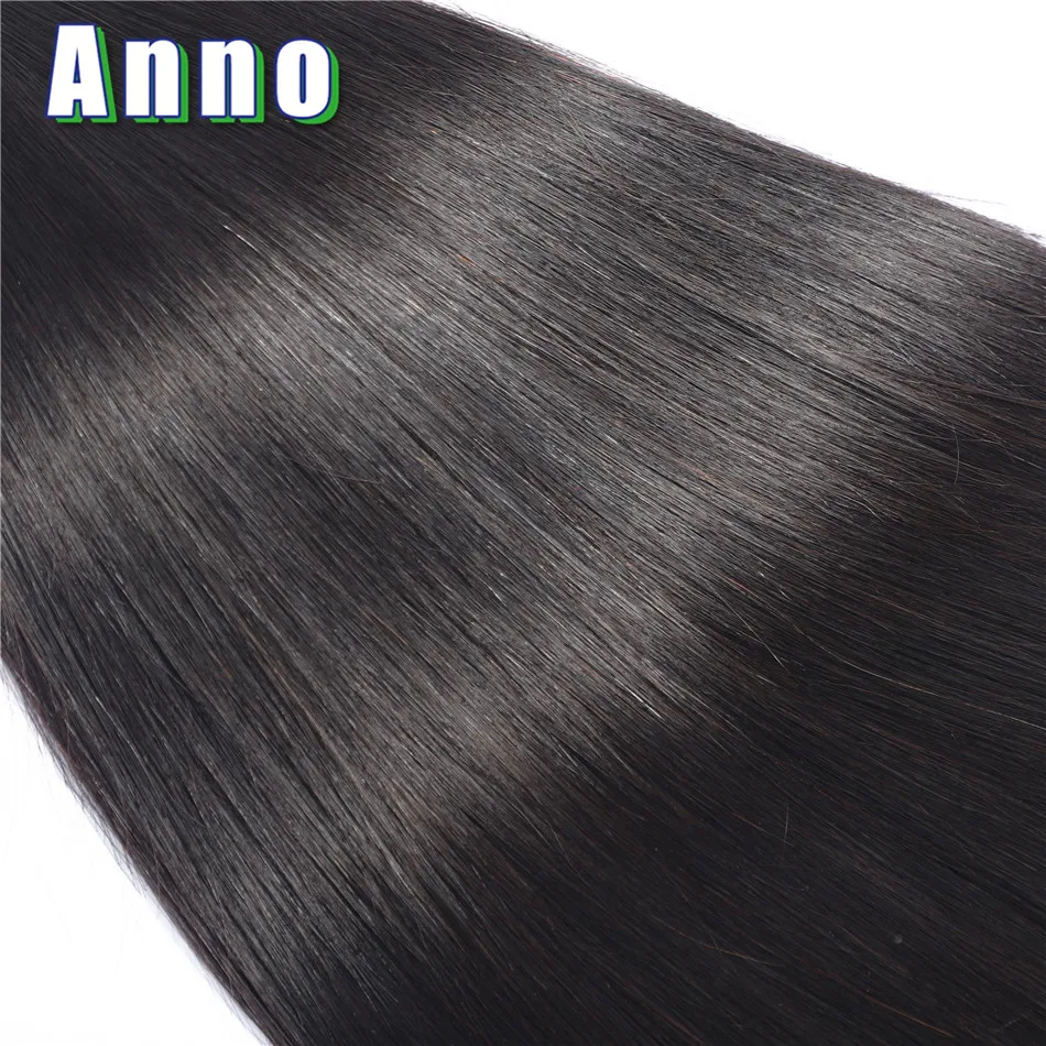 Annowig Brazilian Straight Hair Bundles With Closure Natural Color Human Hair 3 Bundles With Lace Closure Human Hair Extensions Annowig Brazilian Straight Hair Bundles With Closure Natural Color Human Hair 3 Bundles With Lace Closure Human Hair Extensions