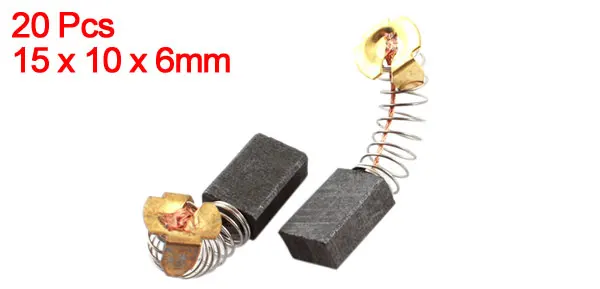 sourcing map 2 Pcs Carbon Brushes 15mm x 8mm x 5mm for Generic Electric Motor