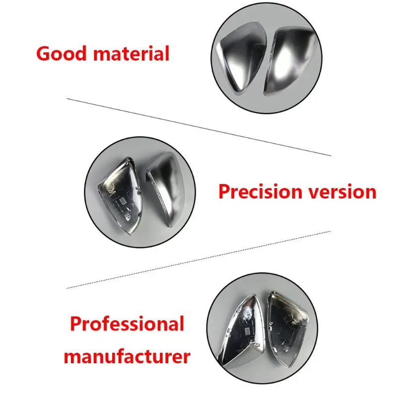 1 пара Новинка Высокое качество матовый хром заднего вида боковое зеркало чехол для корпуса крышки для гольфа 7 MK7 Lamando Touran