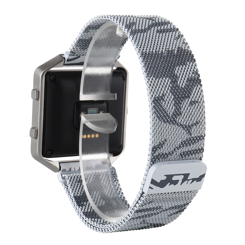 

Steel Sport Loop Army Fashion Stainless Steel Watch Bands For Fitbit Blaze Wrist Band Bracelet Easy Fit Adjustable Smart Straps