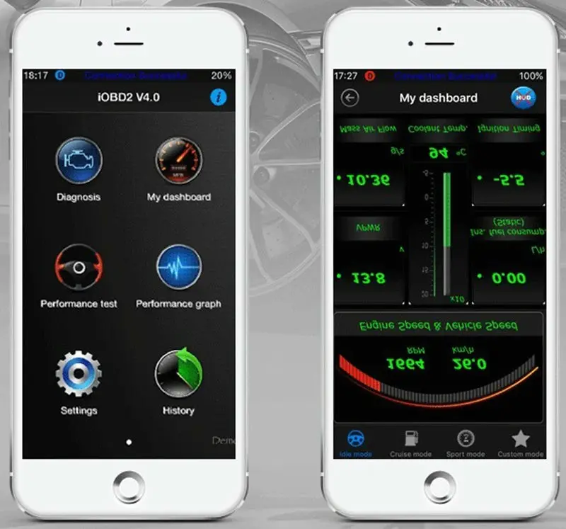 Последняя версия xtool iOBD2 Мини Bluetooth 4,0 OBD2 считыватель кода EOBD сканер мульти-языковой, iOBD2 для IOS и Android Системы