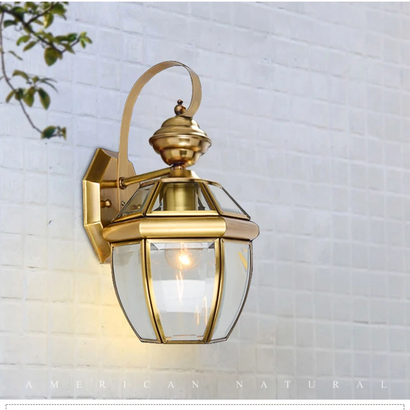 

Full copper material wall lamp European style with grinding and polishing technology antique bronze color good design