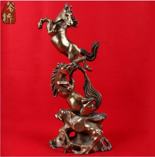 

B0601 417Bronze sculpture, horse crafts accessories lucky zodiac horse copper decoration statue