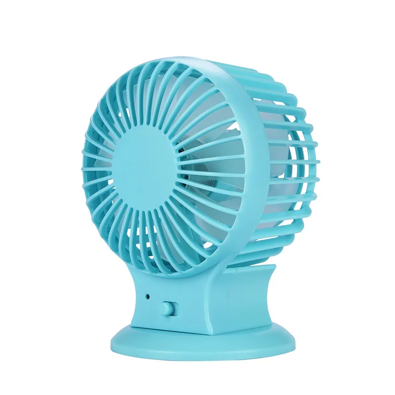 

Portable USB Rechargeable Mini Fan Desktop Adjsutable Cooling Fan For Office Home 2 Files Wind Speed and Double Wind Leaf