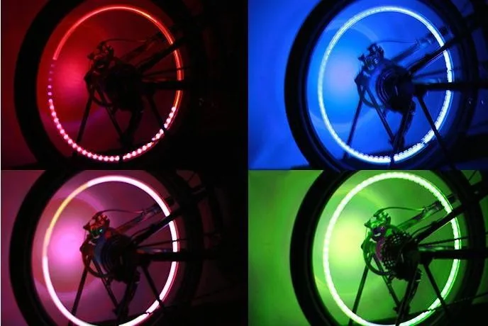 Nieuwe Hot 1 Paar Motor Cycling Bike Tyre Klep LED Auto Fietswiel ... Nieuwe Hot 1 Paar Motor Cycling Bike Tyre Klep LED Auto Fietswiel ...