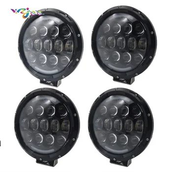 

WZJOO 4pcs Car Round 7Inch 105W LED Work Light 12V/24V High Power 7" Light For Lada 4x4 Offroad Truck Tractor ATV SUV Driving