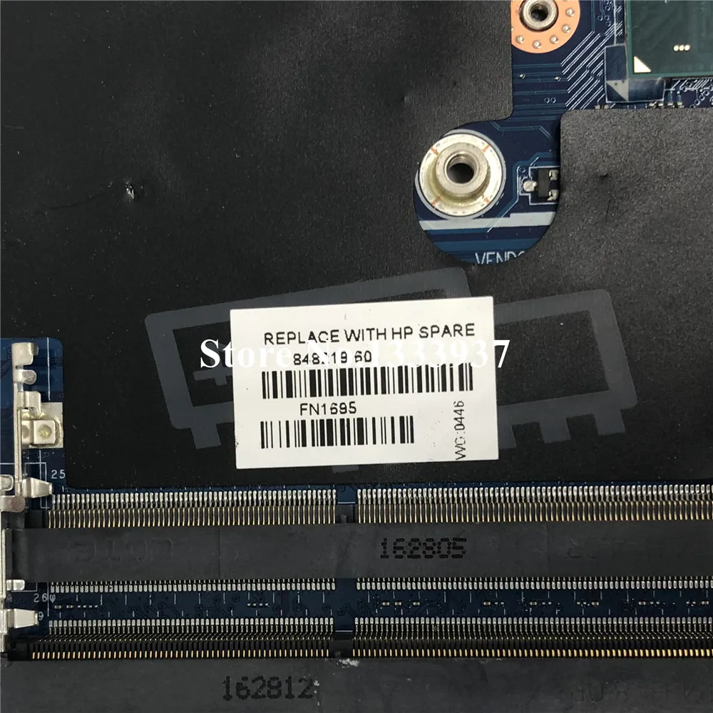  848219-001 848219-501 848219-601 Mainboard For HP ZBOOK15-G3 15 G3 Laptop Motherboard with SR2FQ i7