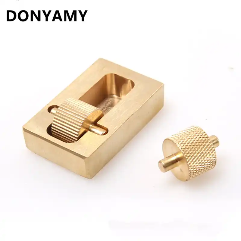 For Leather Making Tools 2 Rollers Pure Copper Craft Carving Edge Dye Oil Sewing