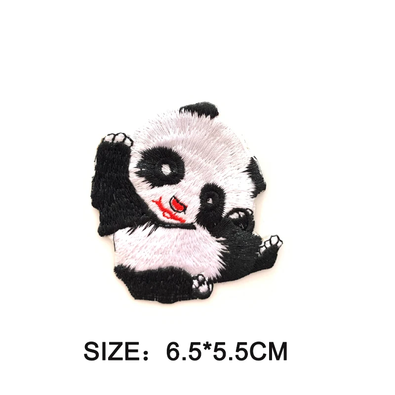 Молния панда кактус вышитые Швейные Патч для одежды вышивка полоса на одежде милый DIY блесток аппликация значок
