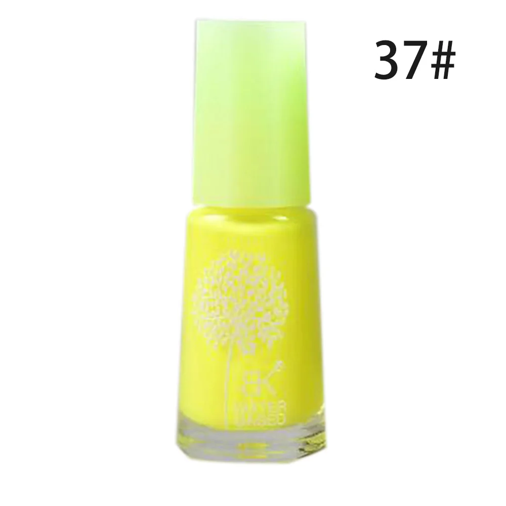 1 шт. 7 мл Bk ароматный нетоксичный лак для ногтей эмалевый лак для ногтей на водной основе дешевый Отслаивающийся лак для ногтей - Цвет: 37