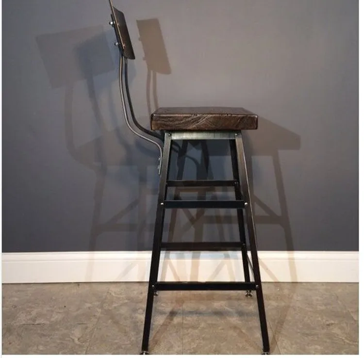 American Iron Loft Industriel Style Vintage Bois Tabouret De Bar Tabouret De Bar Chaise Starbucks Tabouret De Bar Tabouret Aliexpress
