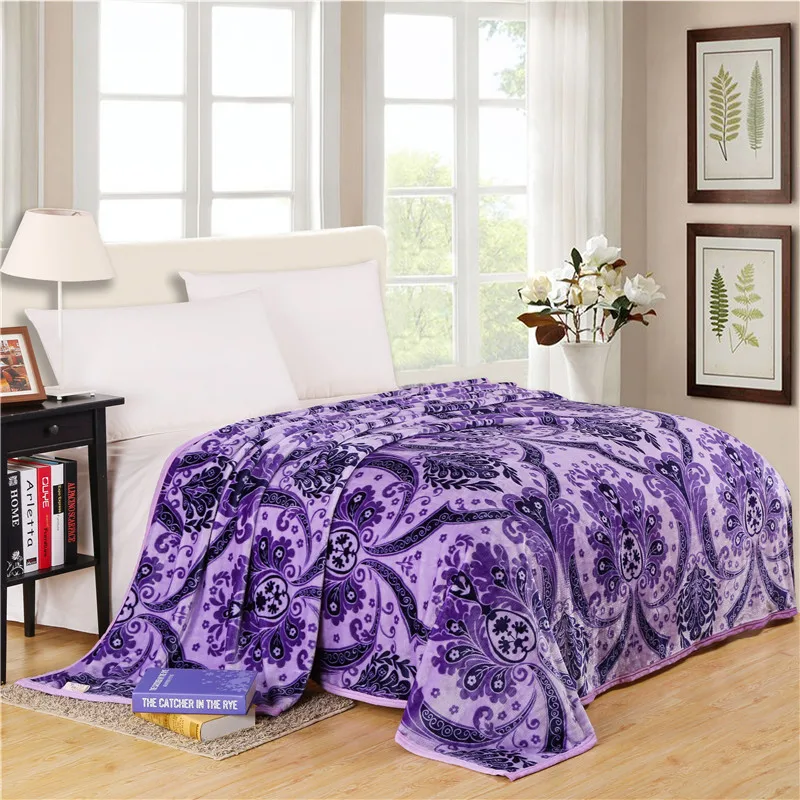 Purple Throws For Sofas Faux Fur Purple Blankets Throws