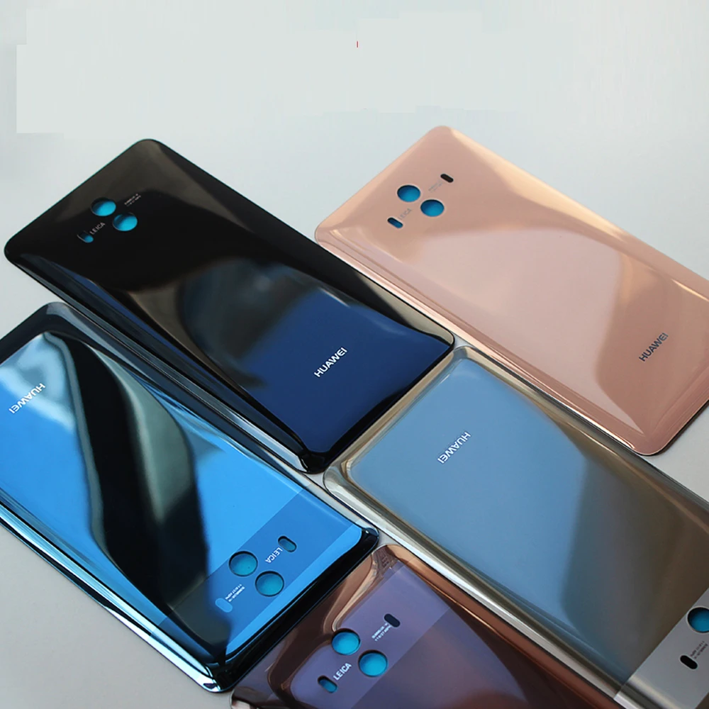 Корпус для huawei mate 10 Стеклянная Крышка батарейного отсека Дверь смартфон задняя крышка запасная ремонтная часть для huawei mate 10