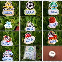 Напечатали имя идентификационные наклейки вышитая аппликация на заказ моющиеся/пришиты/настройки мальчик аппликация "Девочка" Вышитая эмблема