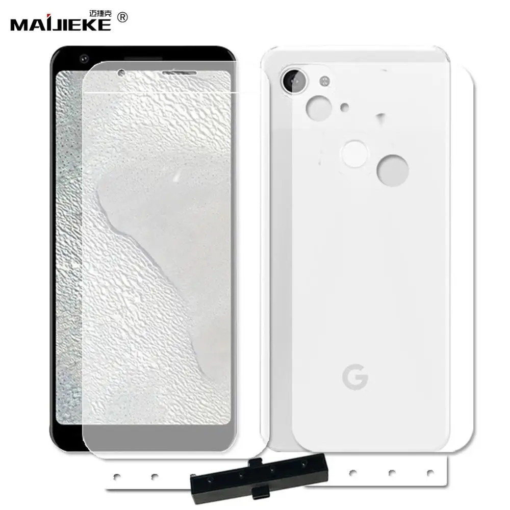 

2PCS 6D Soft HD Front+Back Hydrogel Film For GOOGLE Pixel 3A XL TPU Nano Full Cover Screen protector Film with install tools