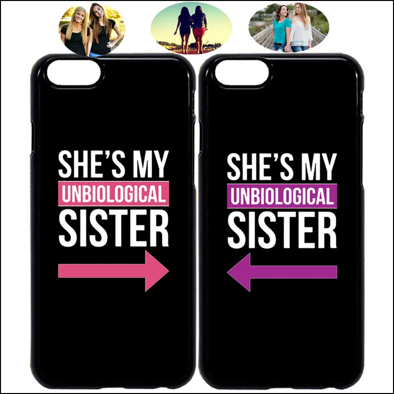 Чехол для телефона She's My unbiotic Sister Girls BFF Best Friends iPhone X 8 Plus XR XsMax Samsung S10e S9 +