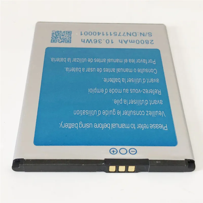 3 7 V 2800mAh 10.36Wh S/N:DN77511140001 Размер: 76mmX57mmX4mm для батареи JIAKE V5 V6 V11|3.7v 2800mah|jiake v5jiake battery |
