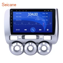Seicane 9 inch Android 6.0 Car Multimedia Player 1024*600 Touchscreen GPS navigation for 2002-2008 HONDA Jazz Manual AC LHD