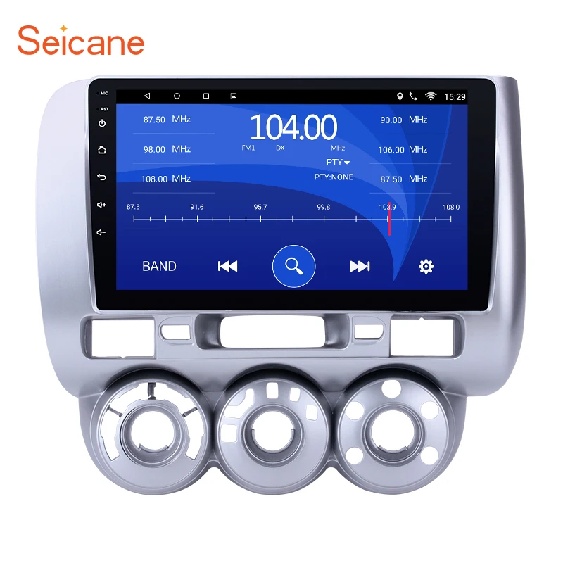 

Seicane 9 inch Android 8.1 Car Multimedia Player 1024*600 Touchscreen GPS navigation for 2004-2007 HONDA Jazz(Manual AC,LHD)