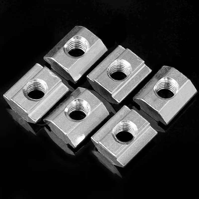 Useful 50pcs M5 T Sliding Nut Zin Plated Carbon Steel for 2020 Aluminum Profile|Гайки| |