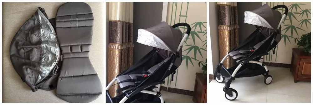 baby stroller accessories on sale Textile 165 SunShade+seat cushion Baby Stroller Accessoire Fit for yoya strollers mat sun canopy shield poussette pad oxford baby stroller accessories essentials