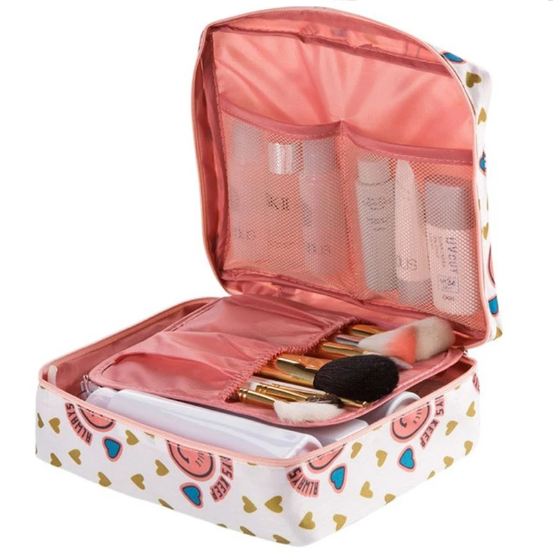 سستة الرجل المرأة ماكياج حقيبة مستحضرات تجميل من النيلون واضح حقيبة مستحضرات تجميل غسل الزينة الوظائف المنظم كيس التخزين طقم أدوات تجميل ...